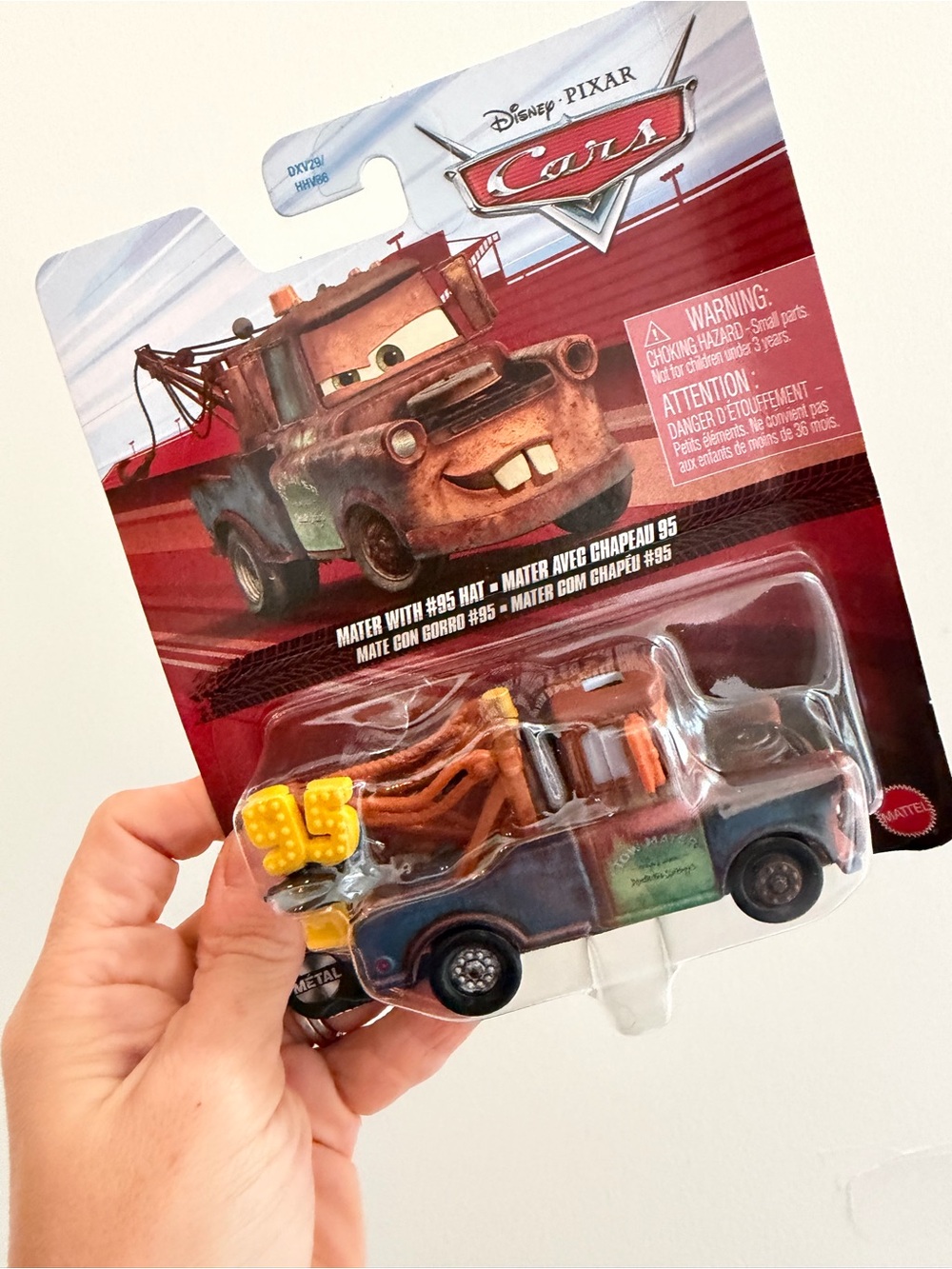Disney Pixar Cars Mater with #95 Hat